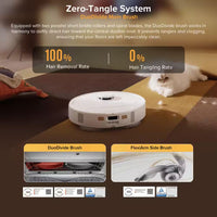 Qrevo Pet Standard Series Robot Vacuum and Mop for Carpet and Hardwood, Smart Navigation, Pet-Friendly, White