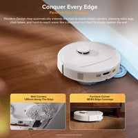Qrevo Pet Standard Series Robot Vacuum and Mop for Carpet and Hardwood, Smart Navigation, Pet-Friendly, White