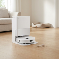 Qrevo Pet Standard Series Robot Vacuum and Mop for Carpet and Hardwood, Smart Navigation, Pet-Friendly, White — Studio Shot