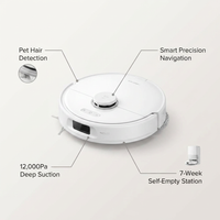 Qrevo Pet Standard Series Robot Vacuum and Mop for Carpet and Hardwood, Smart Navigation, Pet-Friendly, White — infographic