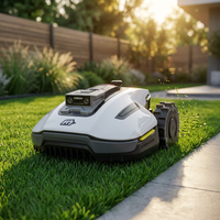 Yuka Mini 7.5 In. Robot Lawn Mower (1/4 Acre) Adjustable Cutting Height (2 In. - 3.5 In.), All Terrain, AI Vision — Studio Shot